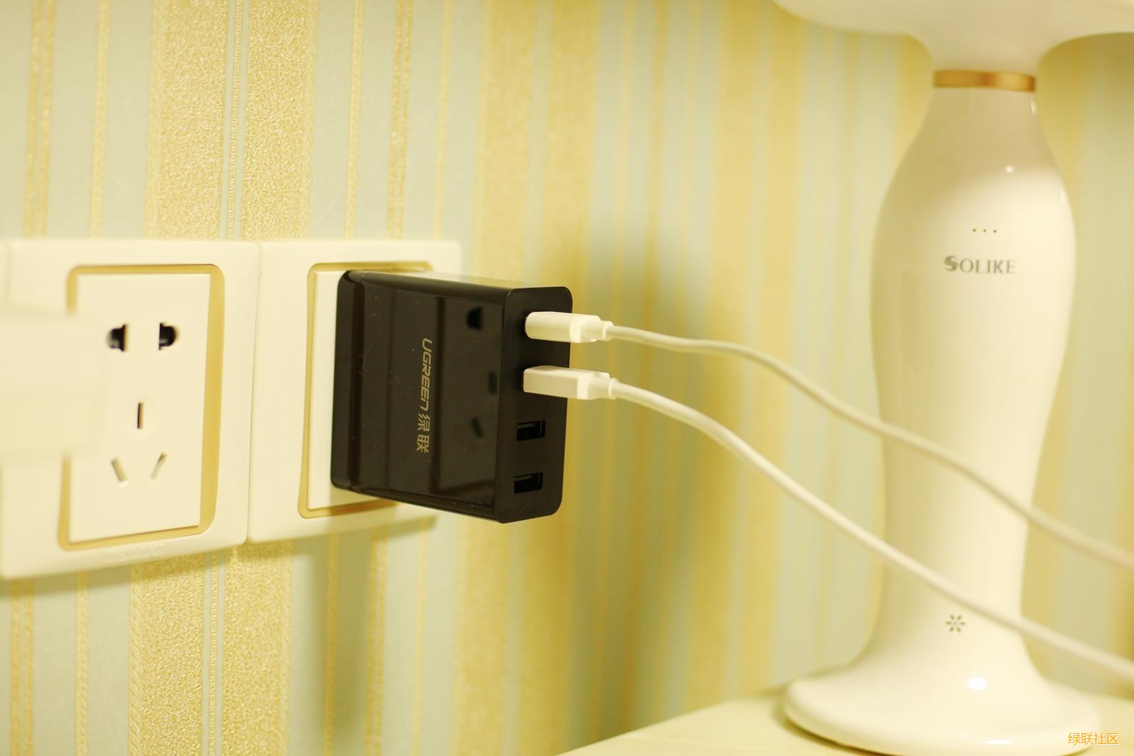 4口充電器,綠聯(lián)4口電源適配器